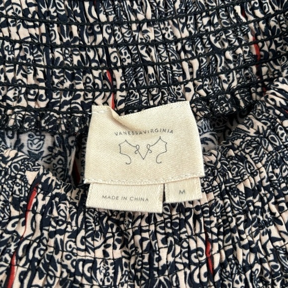 Vanessa Virginia Anthropologie Size Medium Multicolor Off the Shoulder Top - Picture 2 of 5